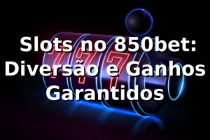 ⭐ Slots no 850bet: Diversão e Ganhos Garantidos